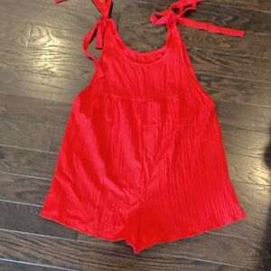SHEIN Vibrant Red women’s romper